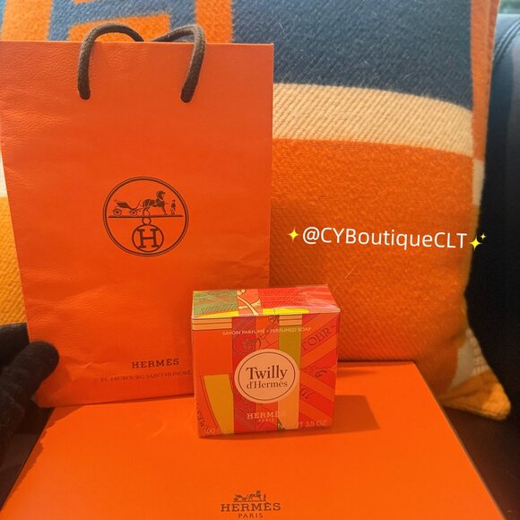 Hermes Ladies Twilly D'Hermes Perfumed Soap 3.5 oz w Bag - NIB Best Gift for Her - Picture 1 of 5